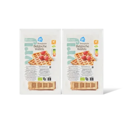 AH Glutenvrij Biologische Belgische wafels 2-pack