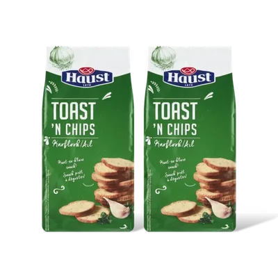 Haust Toast en chips knoflook 2-pack