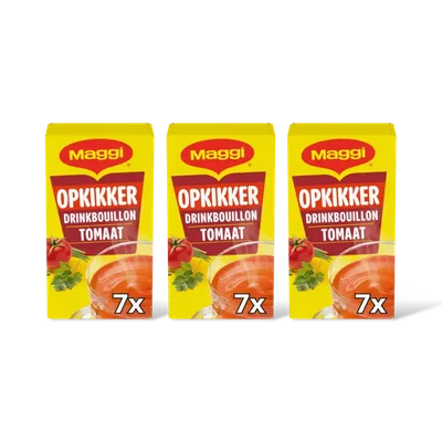 Maggi Opkikker drinkbouillon tomaat 3-pack