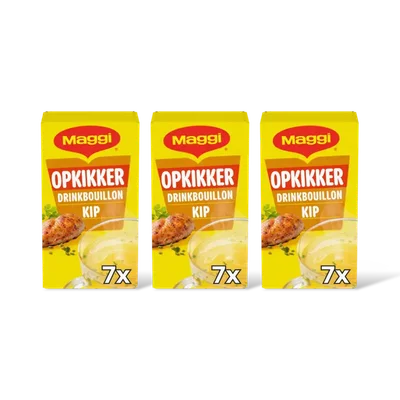 Maggi Opkikker drinkbouillon kip 3-pack