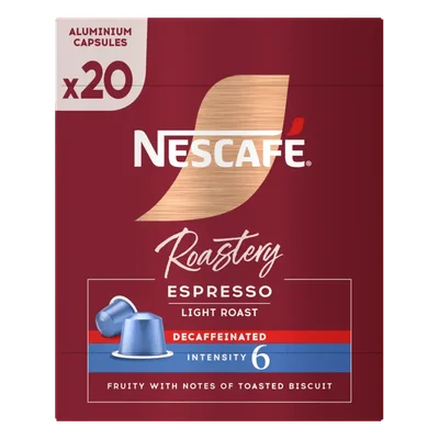 Nescafé Roastery espresso light decafe capsules