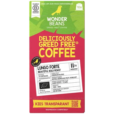 WonderBeans Lungo forte beautiful bold capsules