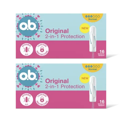 o.b. Original 2-in-1 protection normal 2-pack