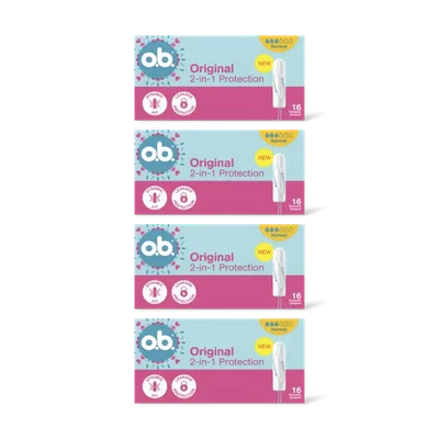 o.b. Original 2-in-1 protection normal 4-pack