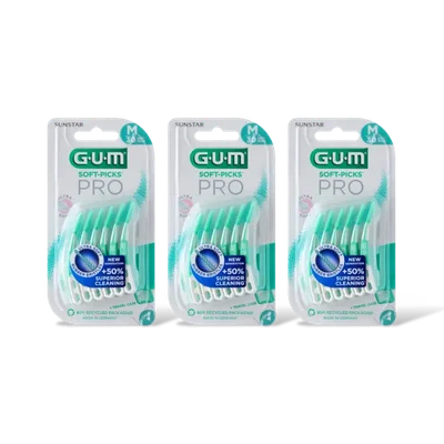GUM Soft-picks pro medium 3-pack