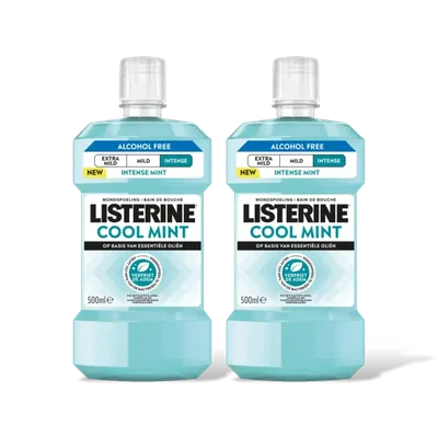 Listerine Coolmint alcholfree intense 2-pack