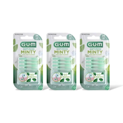 GUM Soft-picks minty cool mint M 3-pack