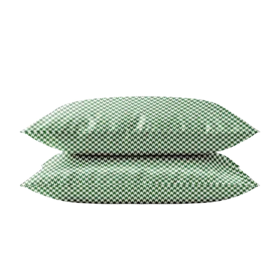 HappyBed 2 kussenslopen 60x70cm houndstooth green