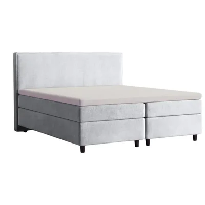 HappyBed Boxspring set 180x200 silver grey
