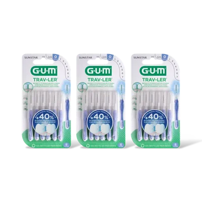 GUM Trav-ler 0,6 mm lavender 3-pack