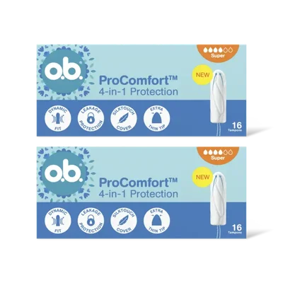 o.b. Pro Comfort Advanced Super 16 2-pack