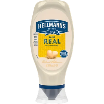 Hellmann's Mayonaise Knijpfles Real 430 ml
