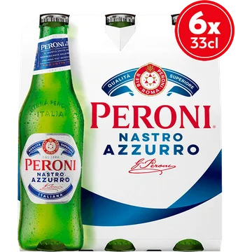 Peroni - Nastro Azzurro - Fles -  6 x 330ML