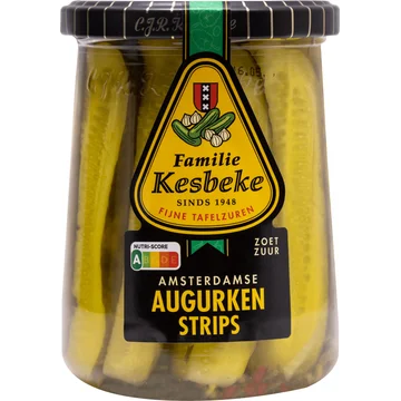 Kesbeke Amsterdamse Augurken Strips 495 g