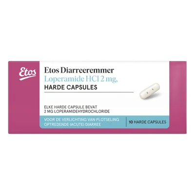 Etos Diareeremmer Loperamide 2MG tabletten 10 stuks