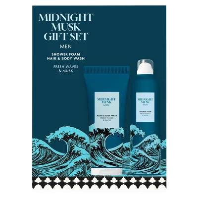 Etos Midnight Musk Giftset Hair Body Wash + Foam