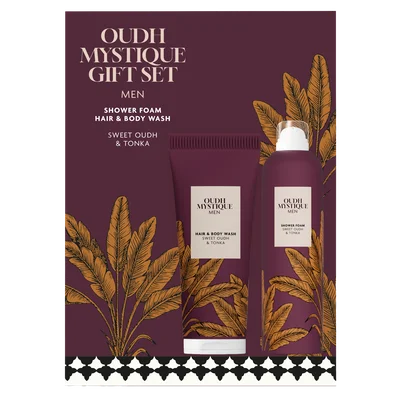 Etos Oudh Mystique Giftset Hair Body Wash + Foam
