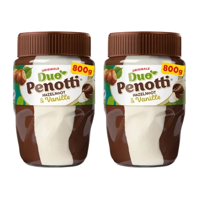 Duo Penotti Hazelnoot & vanille pasta 2-pack