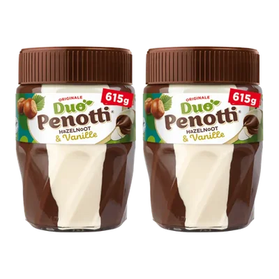 Duo Penotti Hazelnoot & vanille pasta 2-pack
