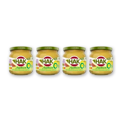 Hak Appelmoes 0% 4-pack
