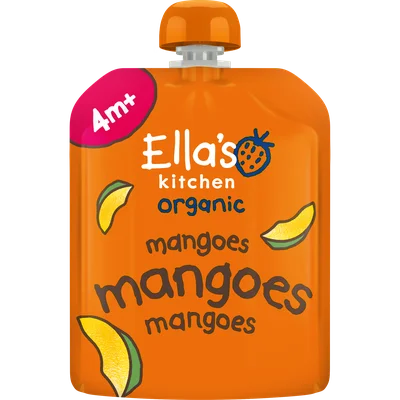Ella's Kitchen Bio Knijpfruit Mango 4+ Maanden 70 gram