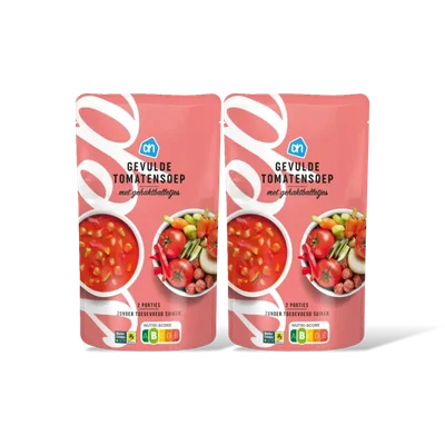AH Gevulde tomatensoep gehaktballetjes 2 pk