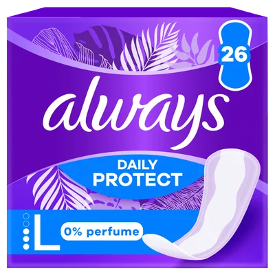 Always Inlegkruisjes Daily Protect 0% Perfume Long 26 stuks