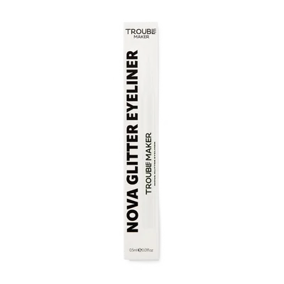 Trouble Maker Nova Glitter Liquid Eyeliner Pen Circuit Breaker Silver