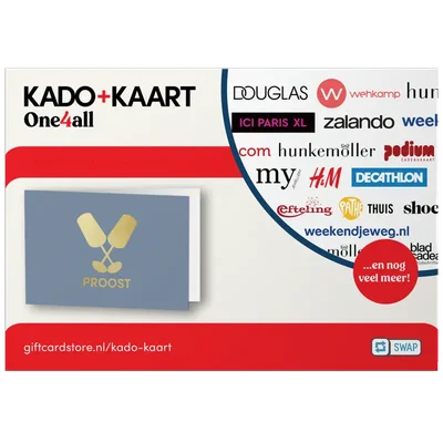  Kado + kaart proost e-gift 10 euro
