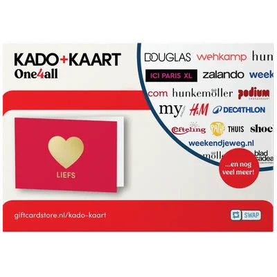  Kado + kaart liefs e-gift 10 euro