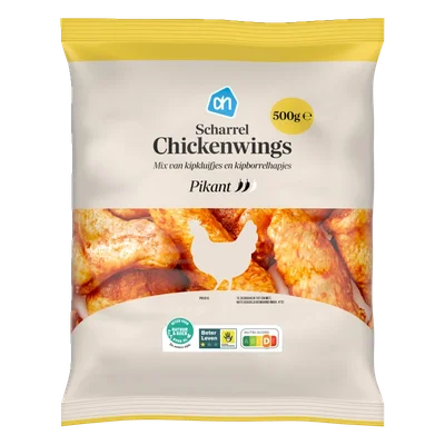AH Scharrel chickenwings pikant