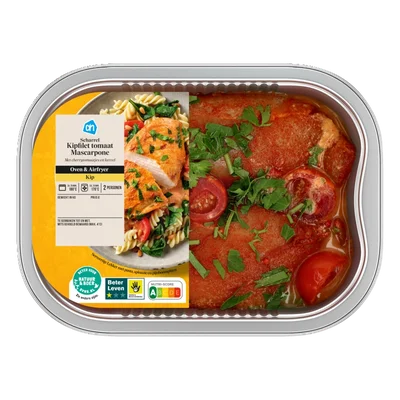 AH Ovenschotel kipfilet tomaat mascarpone