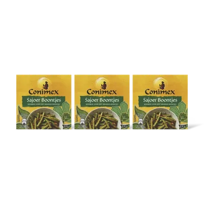 Conimex Boemboe sajoer boontjes 3-pack