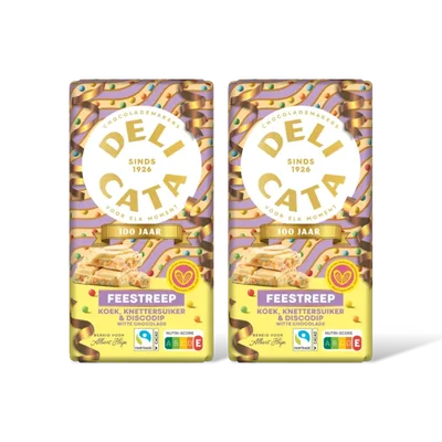 Delicata wit koek, knettersuiker & discodip 2pack