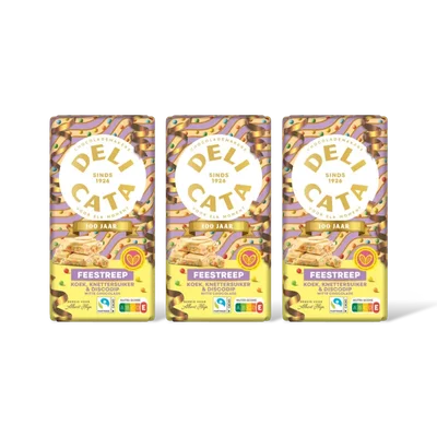 Delicata wit koek, knettersuiker & discodip 3pack