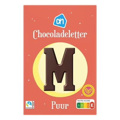 AH Chocoladeletter puur