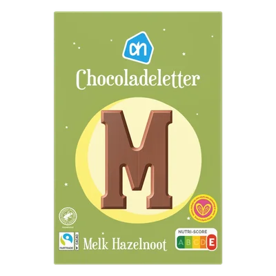 AH Chocoladeletter melk hazelnoot