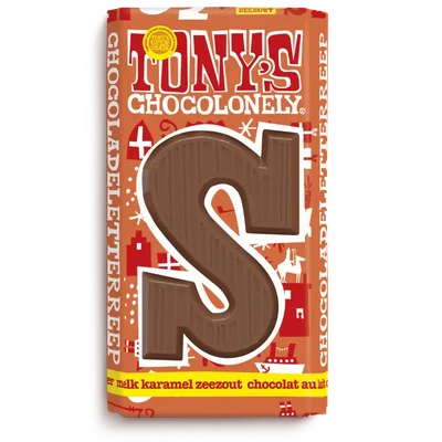 Tony's Chocolonely Melkchocolade reep karamel zeezout S
