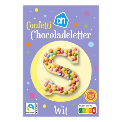 AH Letter confetti wit