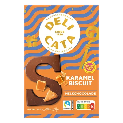 Delicata Chocoladeletter melk karamel biscuit