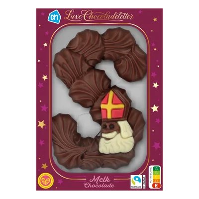 AH Luxe chocoladeletter melk chocolade