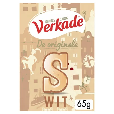 Verkade Chocoladeletter wit