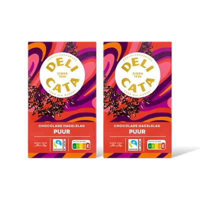 Delicata Chocolade hagelslag puur 2-pack