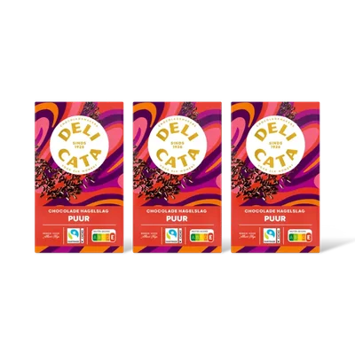 Delicata Chocolade hagelslag puur 3-pack
