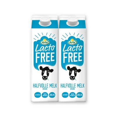 Arla Lactofree halfvolle melk 2-pack