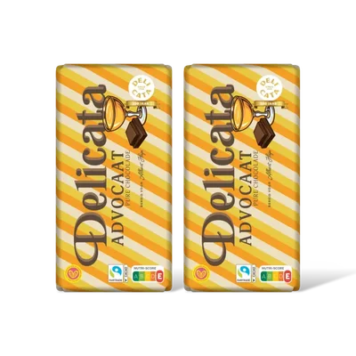 Delicata Reep advocaat pure chocolade 2-pack