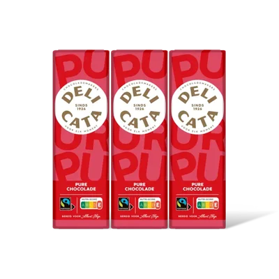 Delicata Reep pure chocolade 3-pack