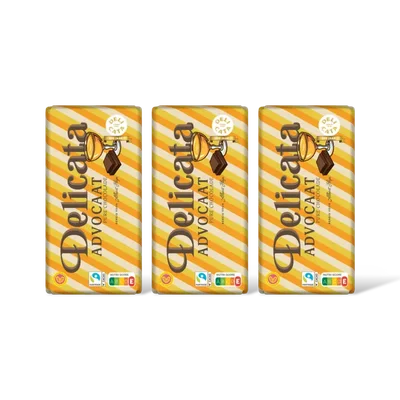 Delicata Reep advocaat pure chocolade 3-pack