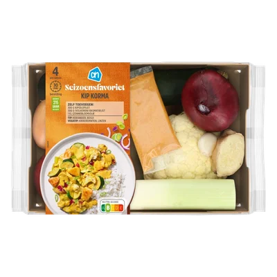 AH Seizoensfavoriet kip korma verspakket