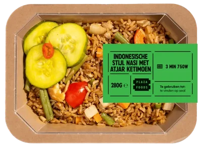 Plaza Foods Indonesische nasi met atjar ketimoen